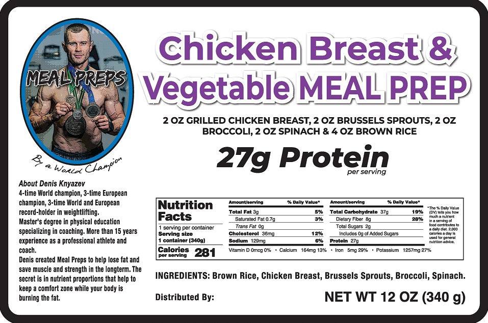 Serving Oz Chicken Calories 2oz Chicken Breast With 4oz Brown Rice